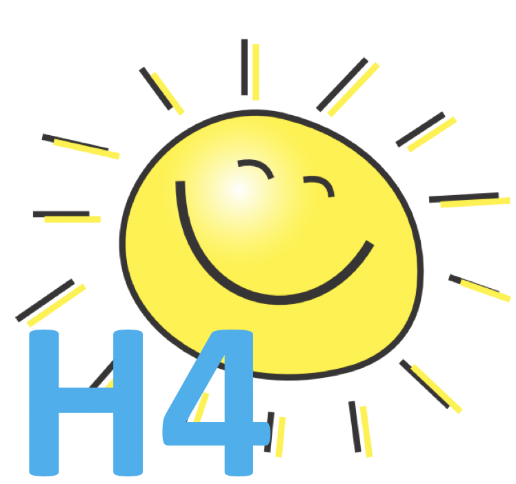 Logo met zonnetje H4